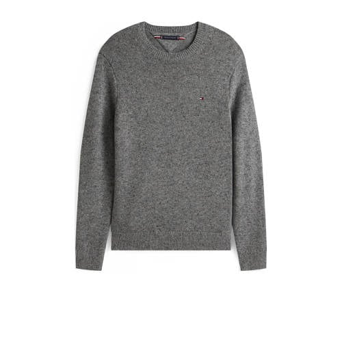 Tommy Hilfiger gebreide trui met wol grijs afbeelding