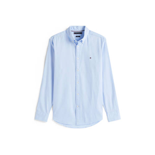 Tommy Hilfiger slim casual overhemd lichtblauw afbeelding