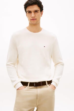 pullover met textuur ecru