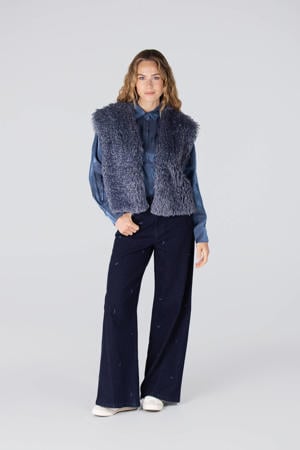 gilet blauw