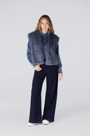 gilet blauw