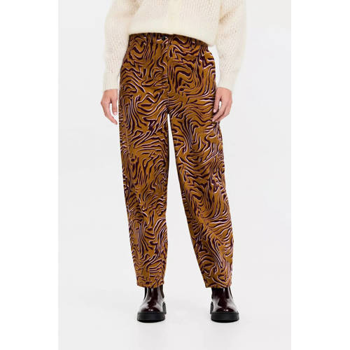 CKS barrel regular waist broek bruin afbeelding