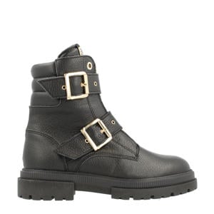 leren enkelboots zwart