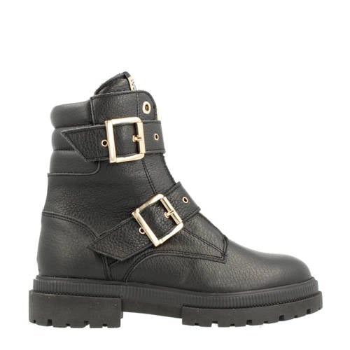 Red Rag leren enkelboots zwart afbeelding