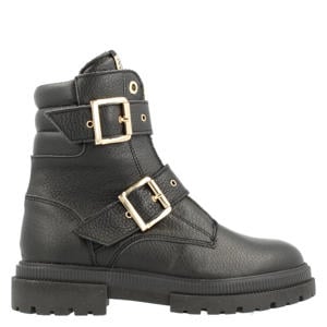 leren enkelboots zwart