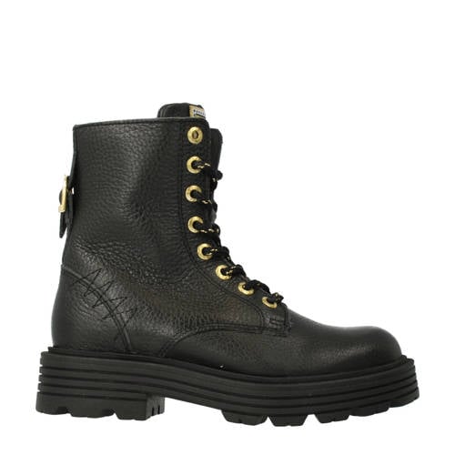 Red Rag leren veterboots zwart afbeelding