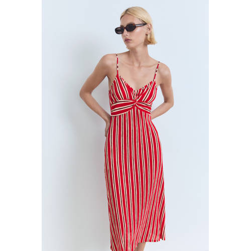 Mango zomerjurk rood afbeelding