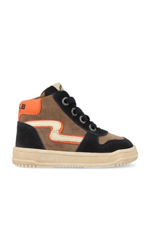 leren sneakers bruin