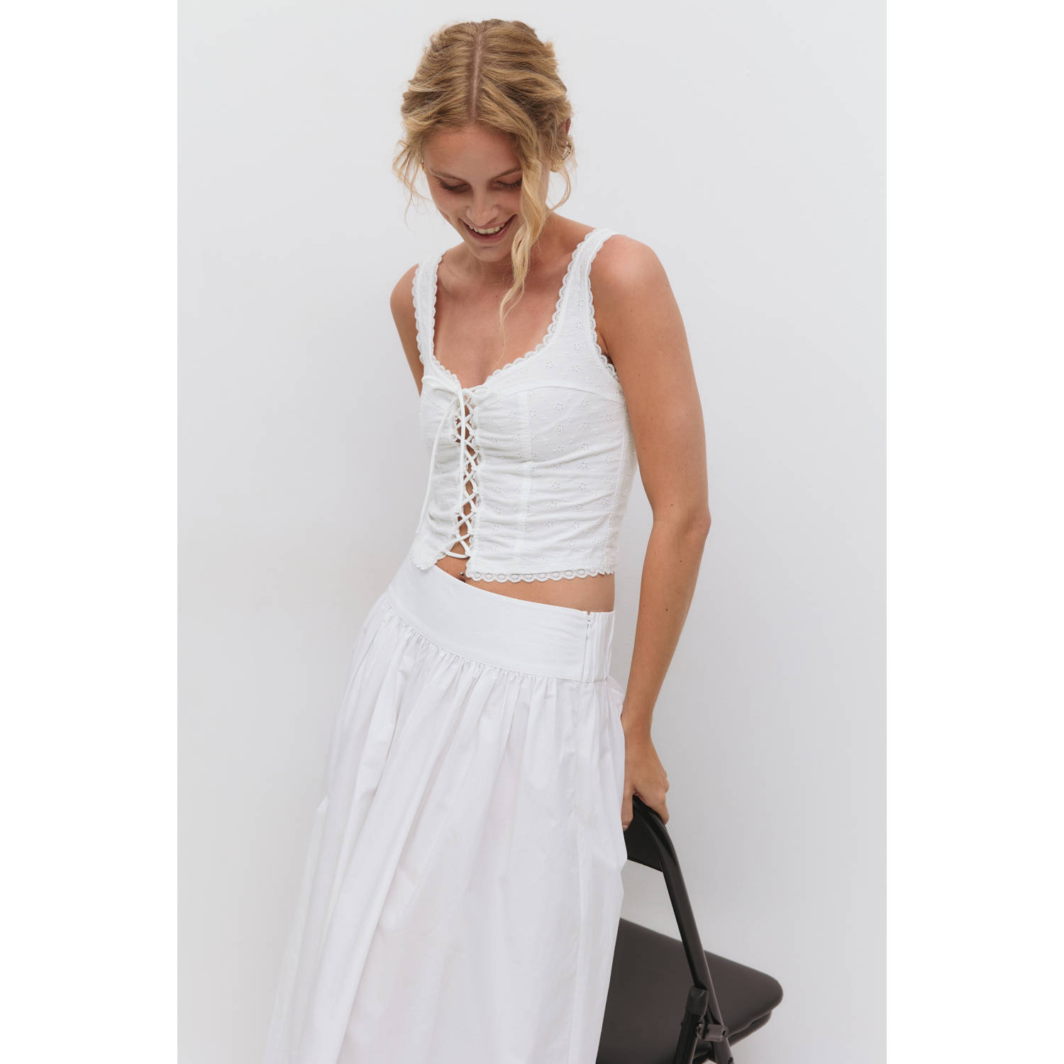 Gina Tricot top wit