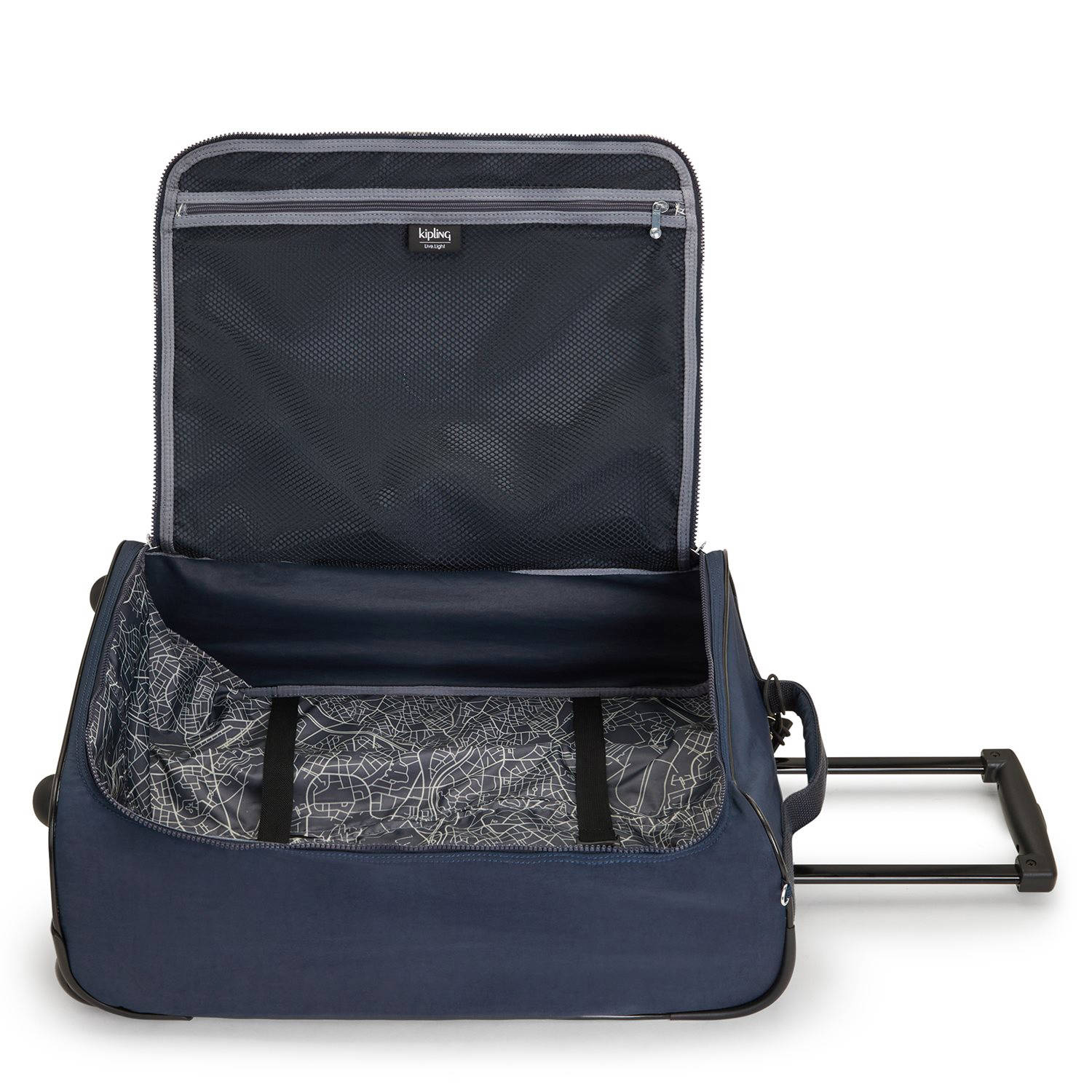 Kipling trolley Teagan 55 cm. donkerblauw