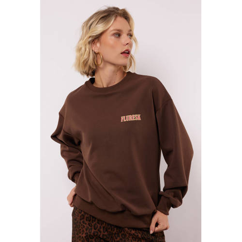 FLURESK sweater bruin afbeelding