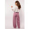 FLURESK straight high waist pantalon lila