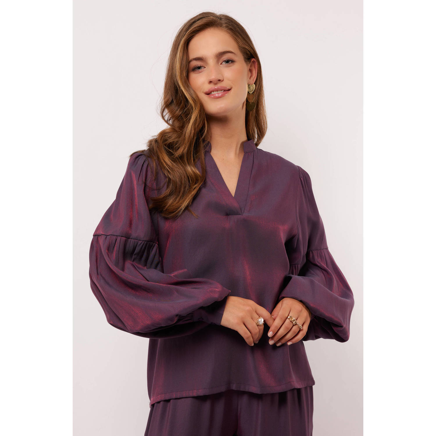 FLURESK top donkerpaars