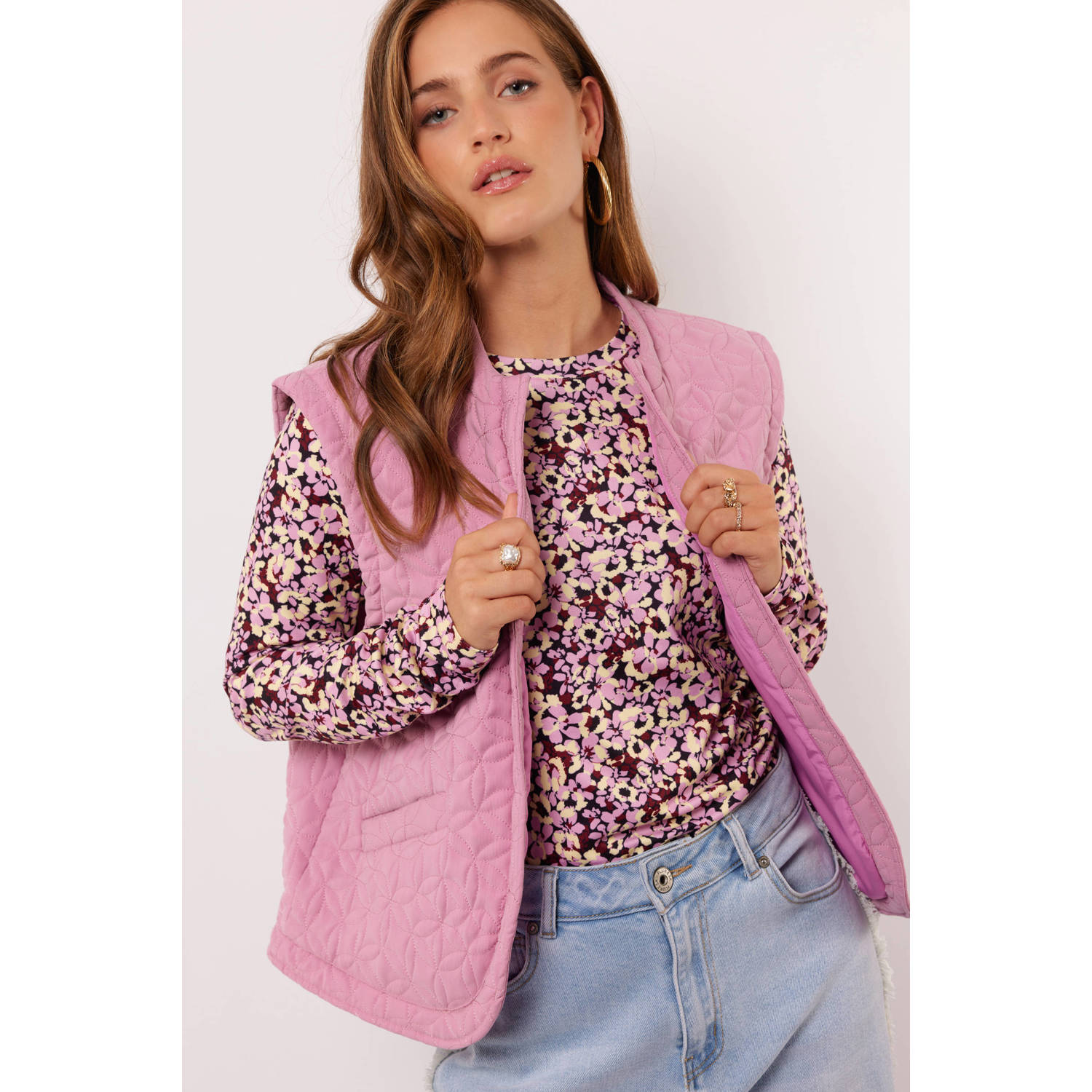 FLURESK gilet lila