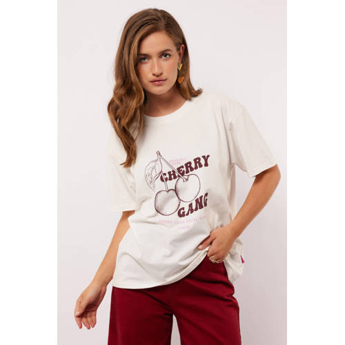 FLURESK T-shirt wit afbeelding