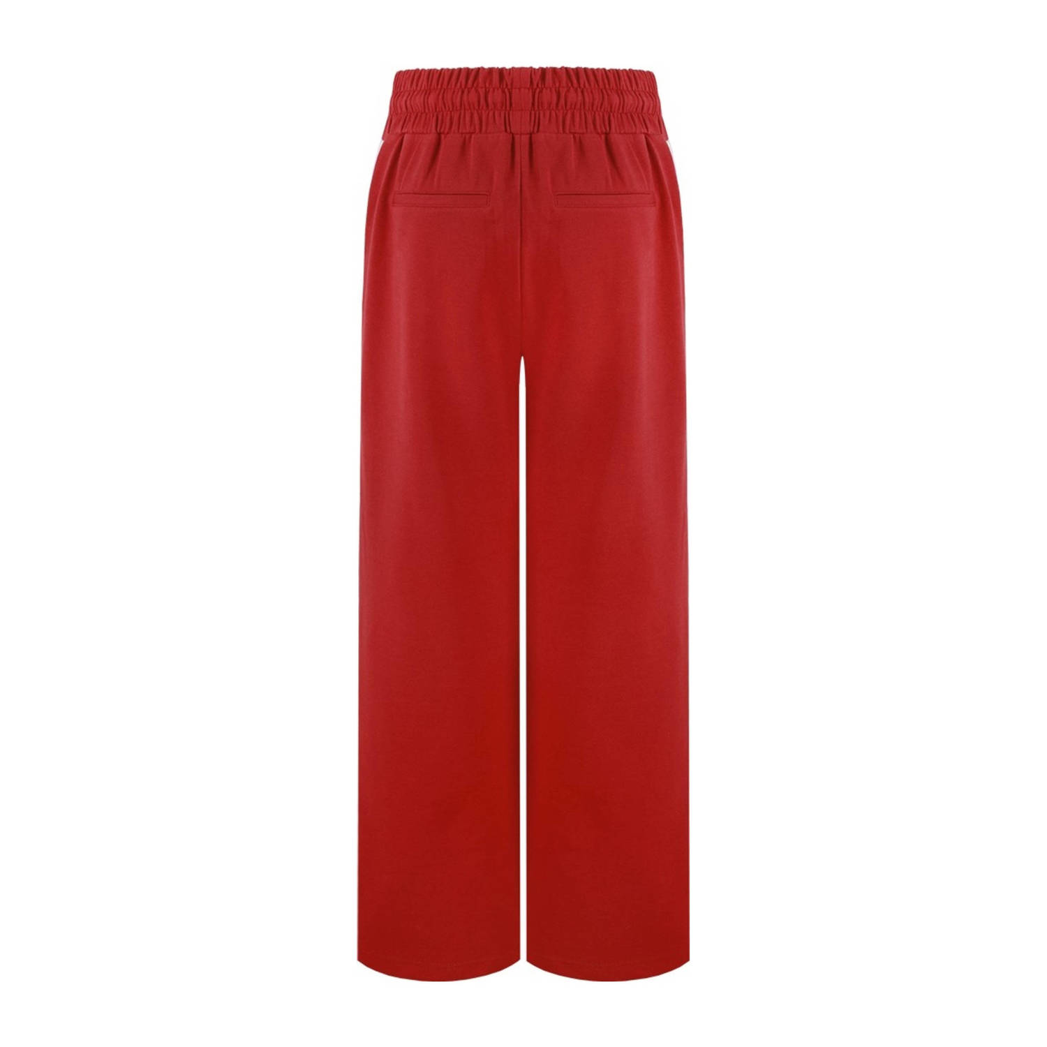 FLURESK straight regular waist casual broek rood