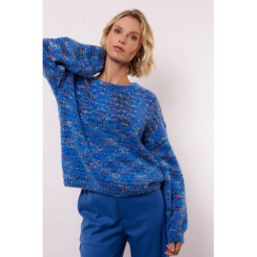 FLURESK gebreide trui blauw afbeelding
