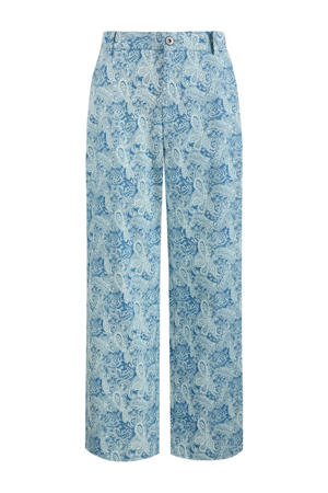 wide leg jeans blauw
