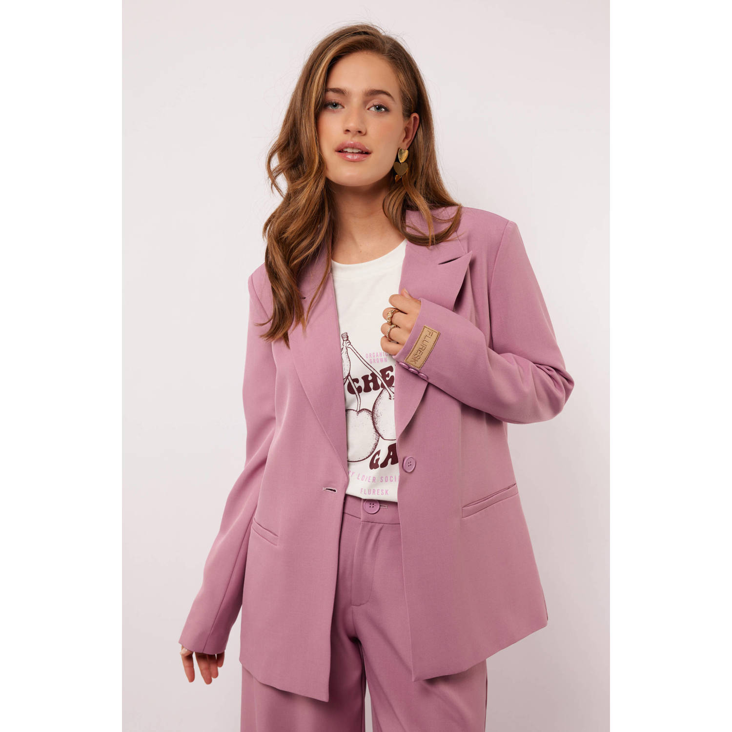 FLURESK regular blazer lila