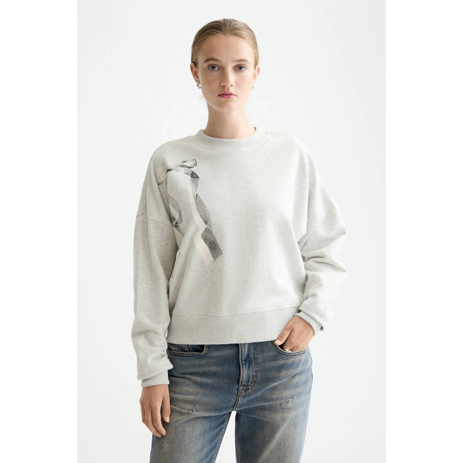 Scotch & Soda sweater lichtgrijs