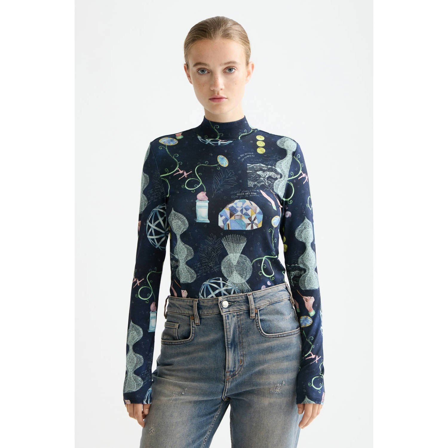 Scotch & Soda top donkerblauw