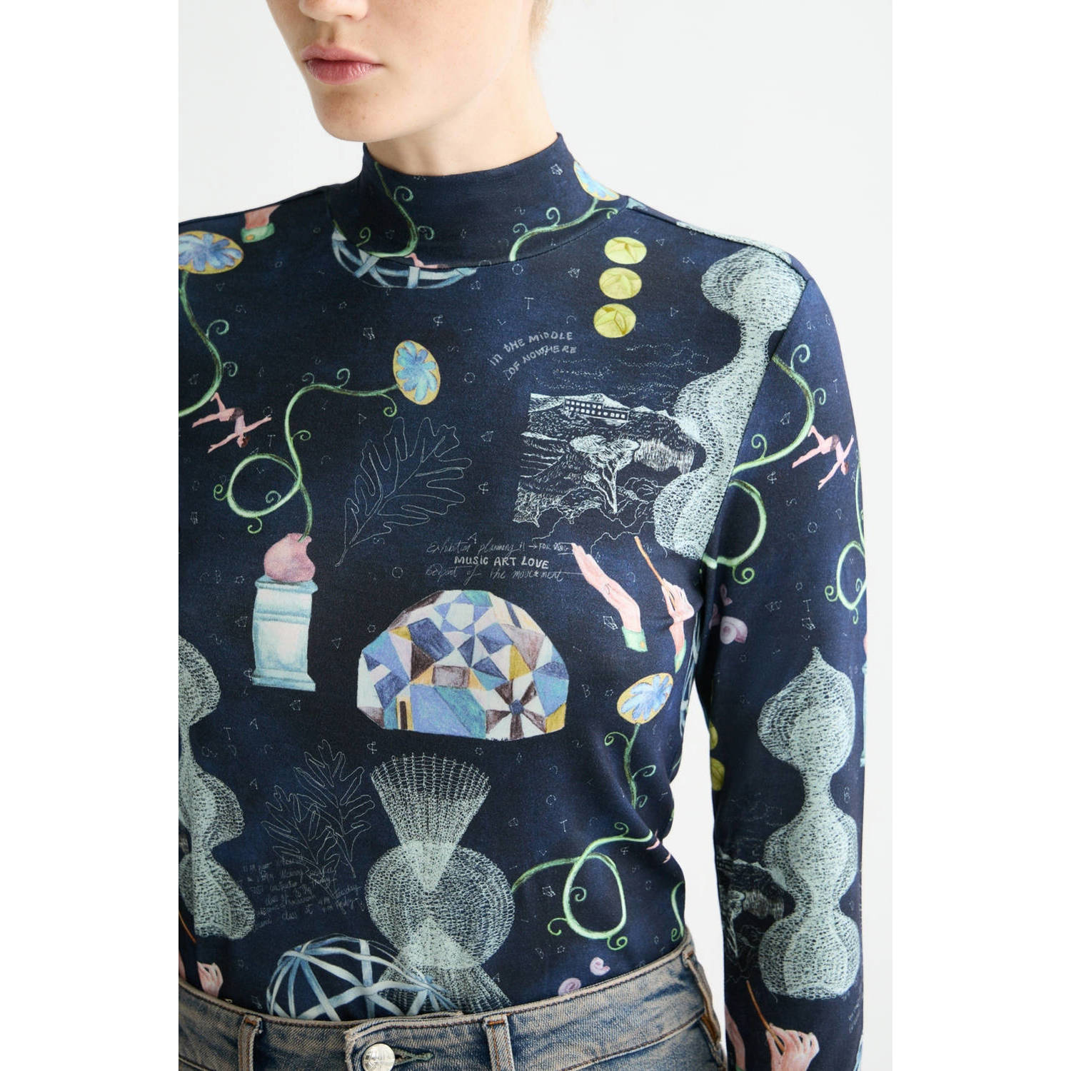 Scotch & Soda top donkerblauw