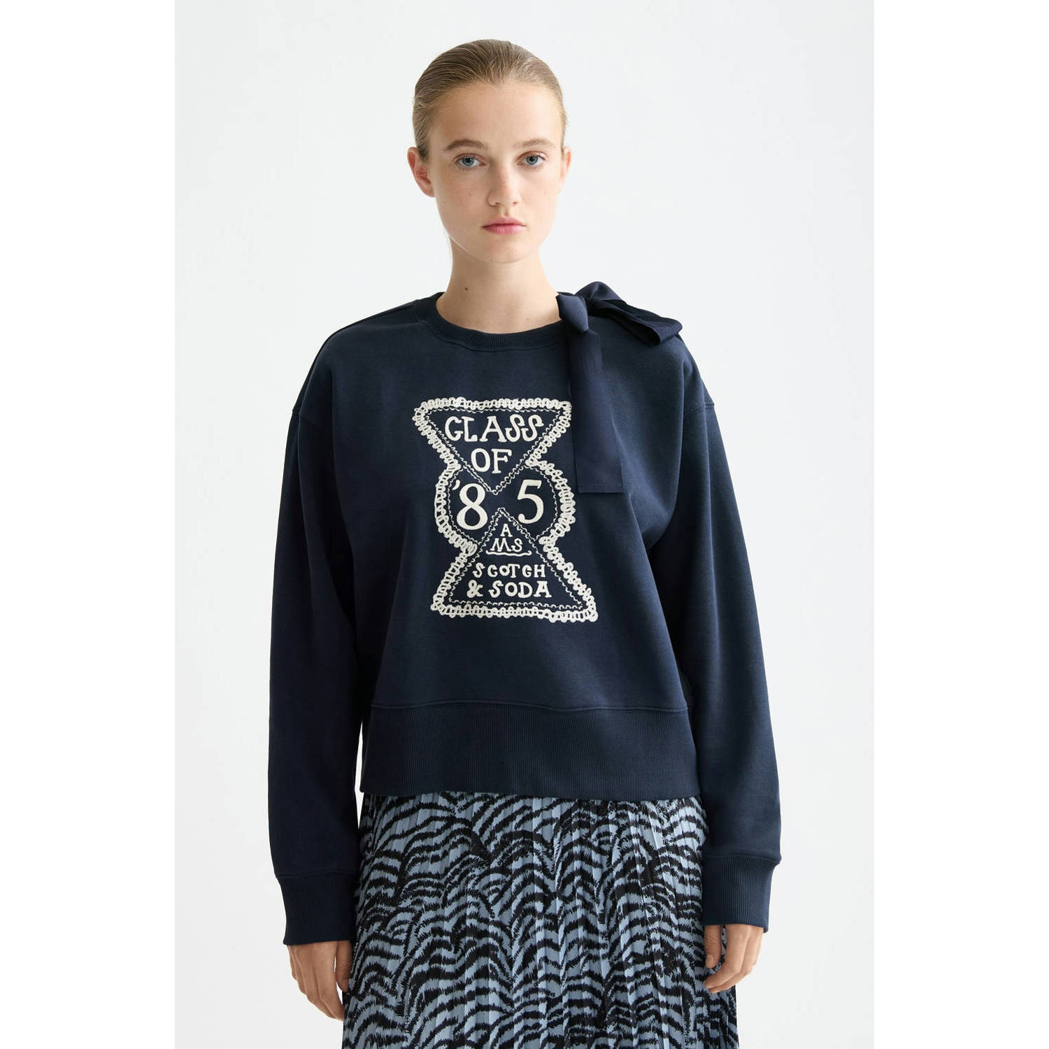 Scotch & Soda sweater donkerblauw