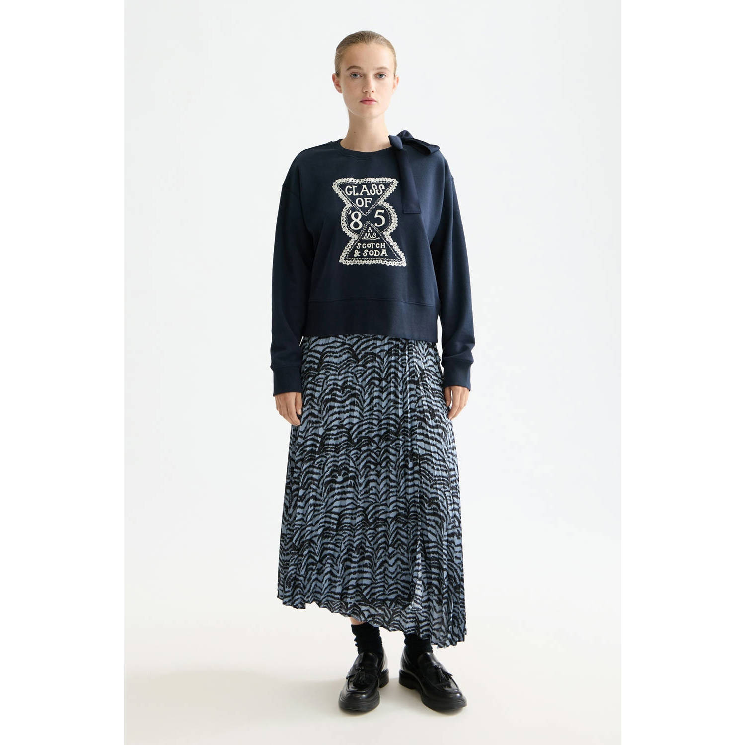 Scotch & Soda sweater donkerblauw