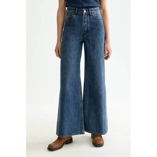 Scotch & Soda wide leg jeans medium blue afbeelding
