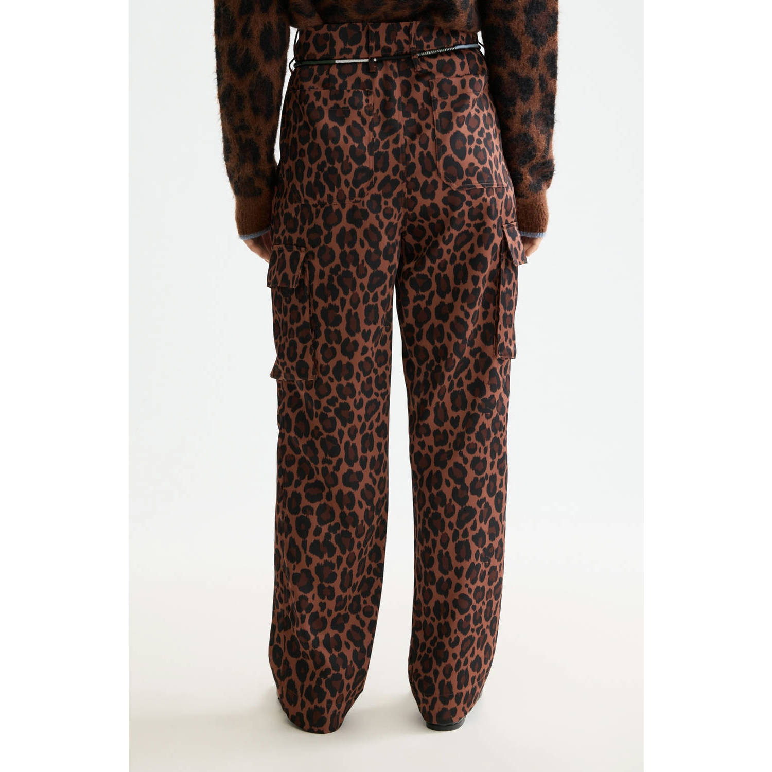 Scotch & Soda denim tapered high waist broek bruin