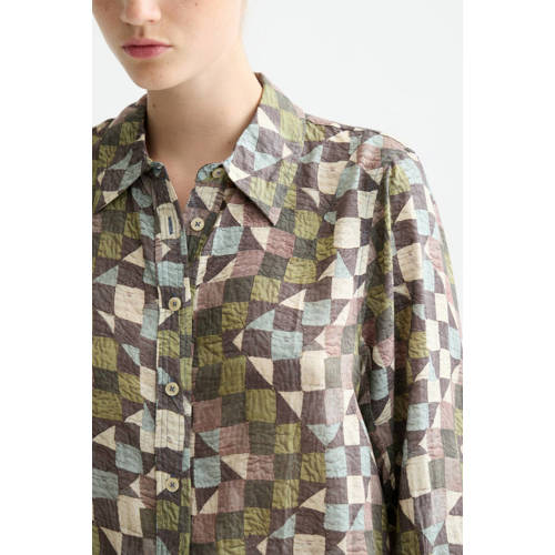 Scotch & Soda blouse kaki afbeelding