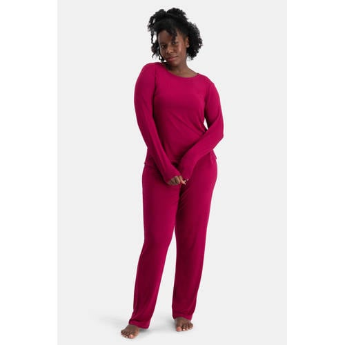 Bamboo Basics pyjama Nina donkerrood afbeelding