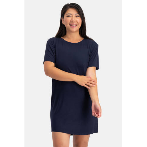 Bamboo Basics nachthemd Nora donkerblauw afbeelding