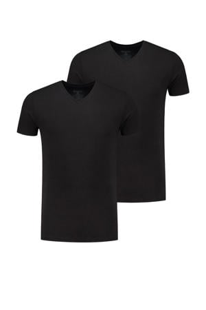 ondershirt Johnson (set van 2) zwart