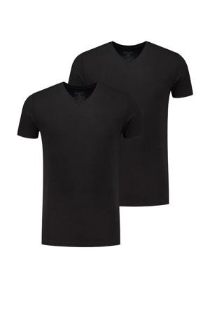 ondershirt Johnson (set van 2) zwart