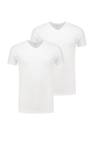 ondershirt Johnson (set van 2) wit