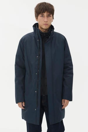 winterjas donkerblauw