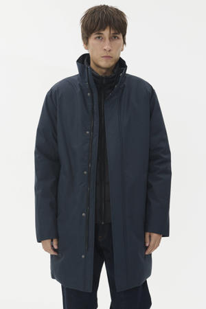 winterjas donkerblauw