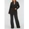 JOSH V wide leg high waist broek zwart