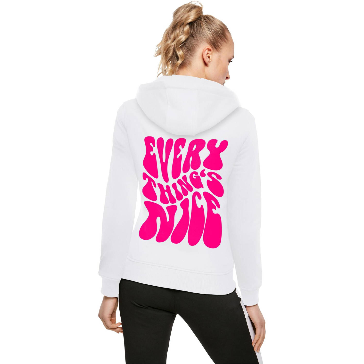Miss Tee hoodie wit