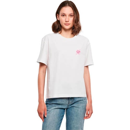 Miss Tee T-shirt met backprint wit afbeelding