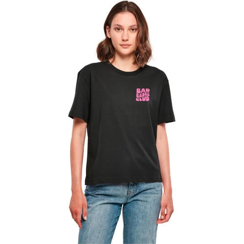 Miss Tee T-shirt met backprint zwart afbeelding