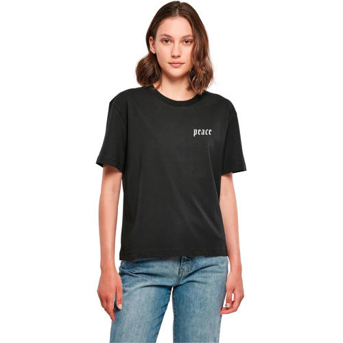 Miss Tee T-shirt met backprint zwart afbeelding