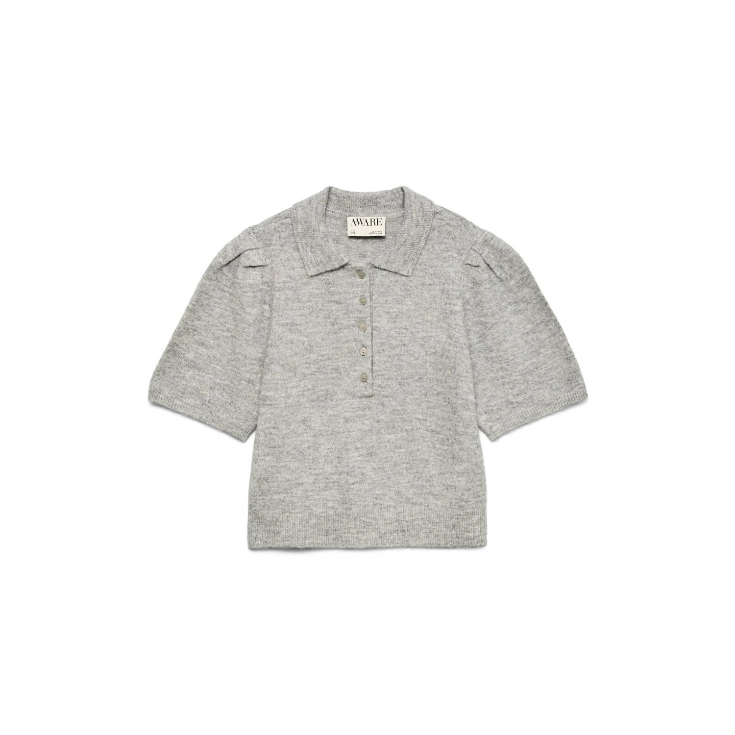 VERO MODA wollen gebreide trui grijs