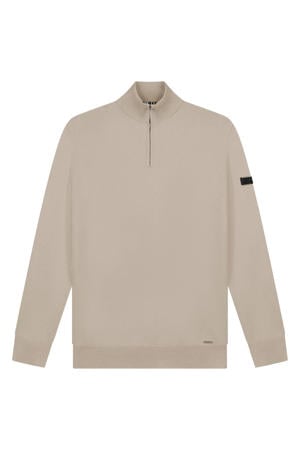 trui fijn gebreid beige