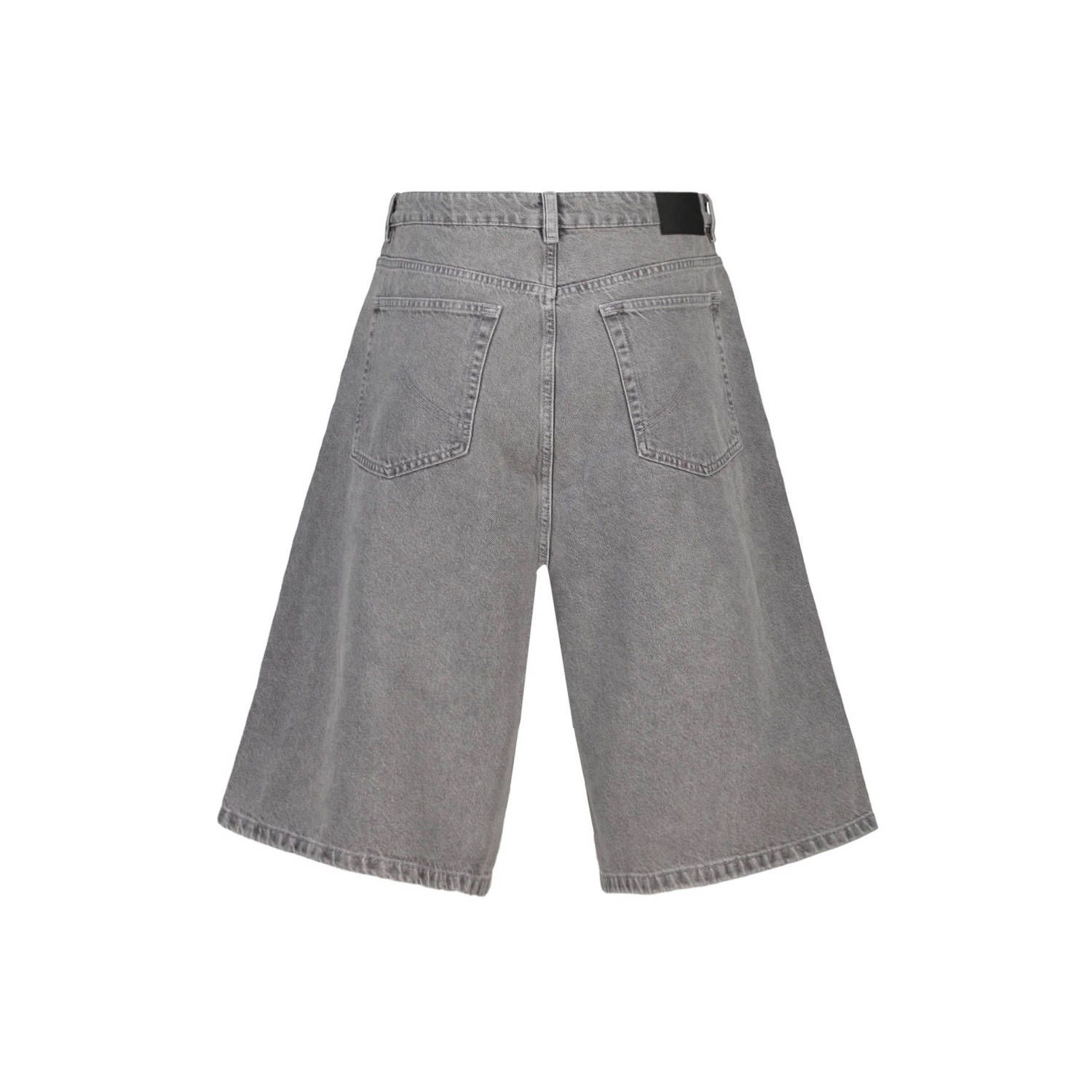 America Today loose denim short grijs