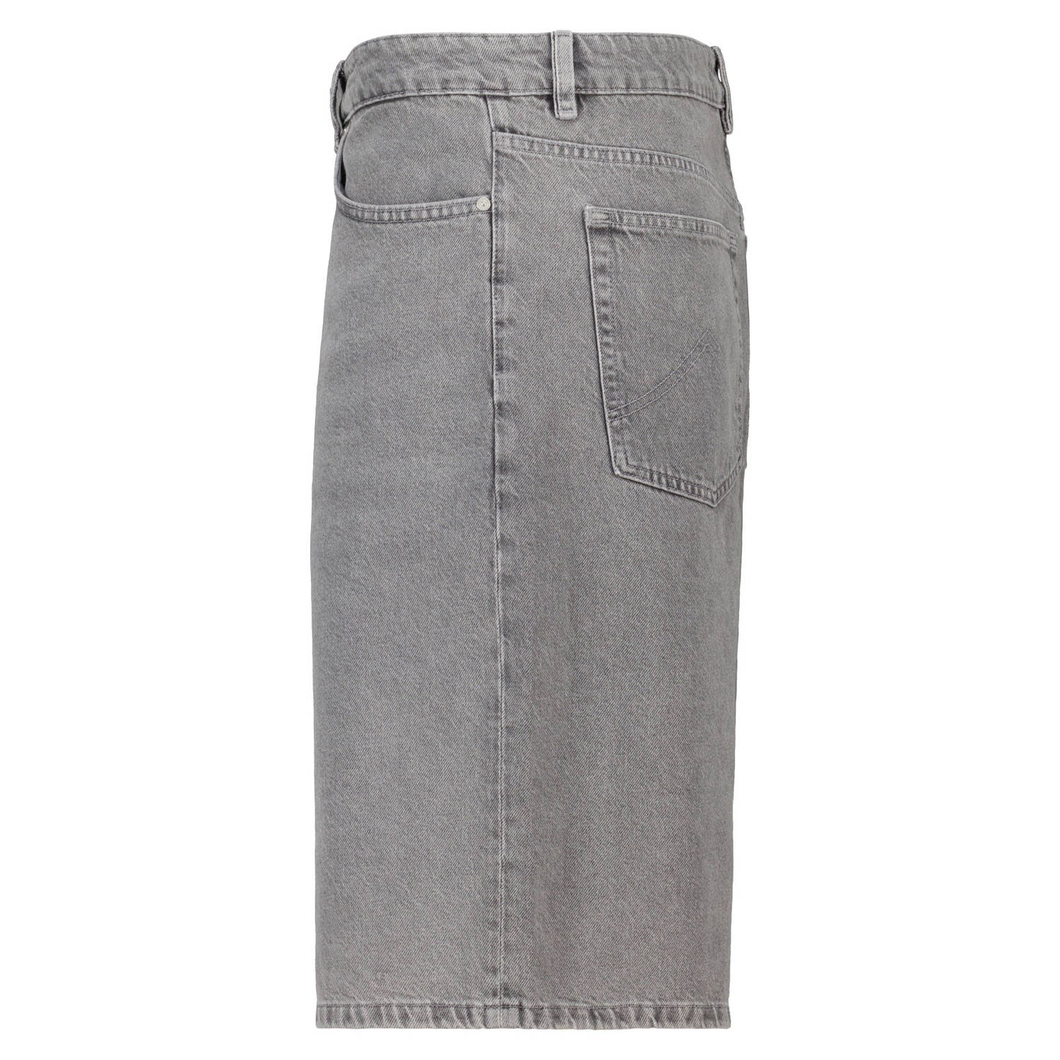 America Today loose denim short grijs