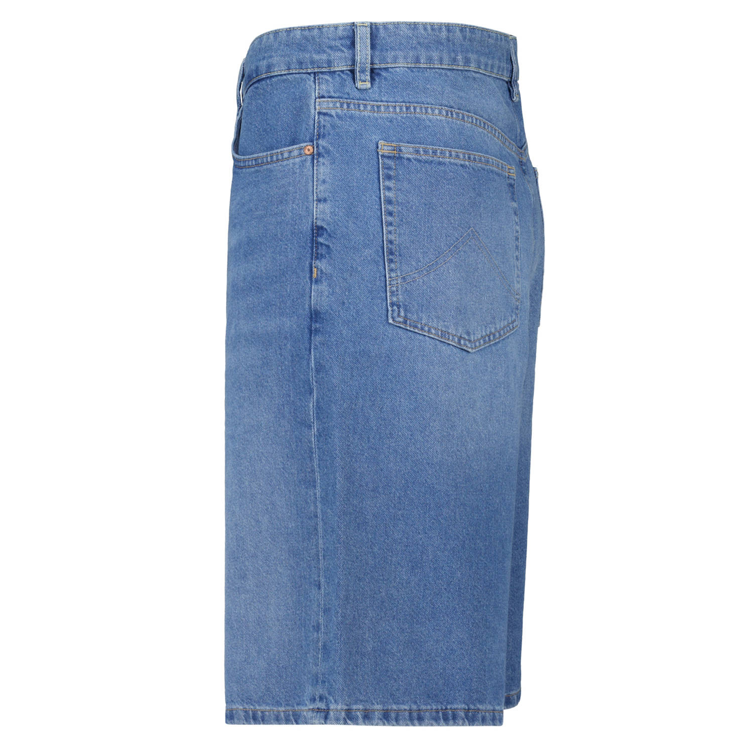 America Today loose denim short blauw