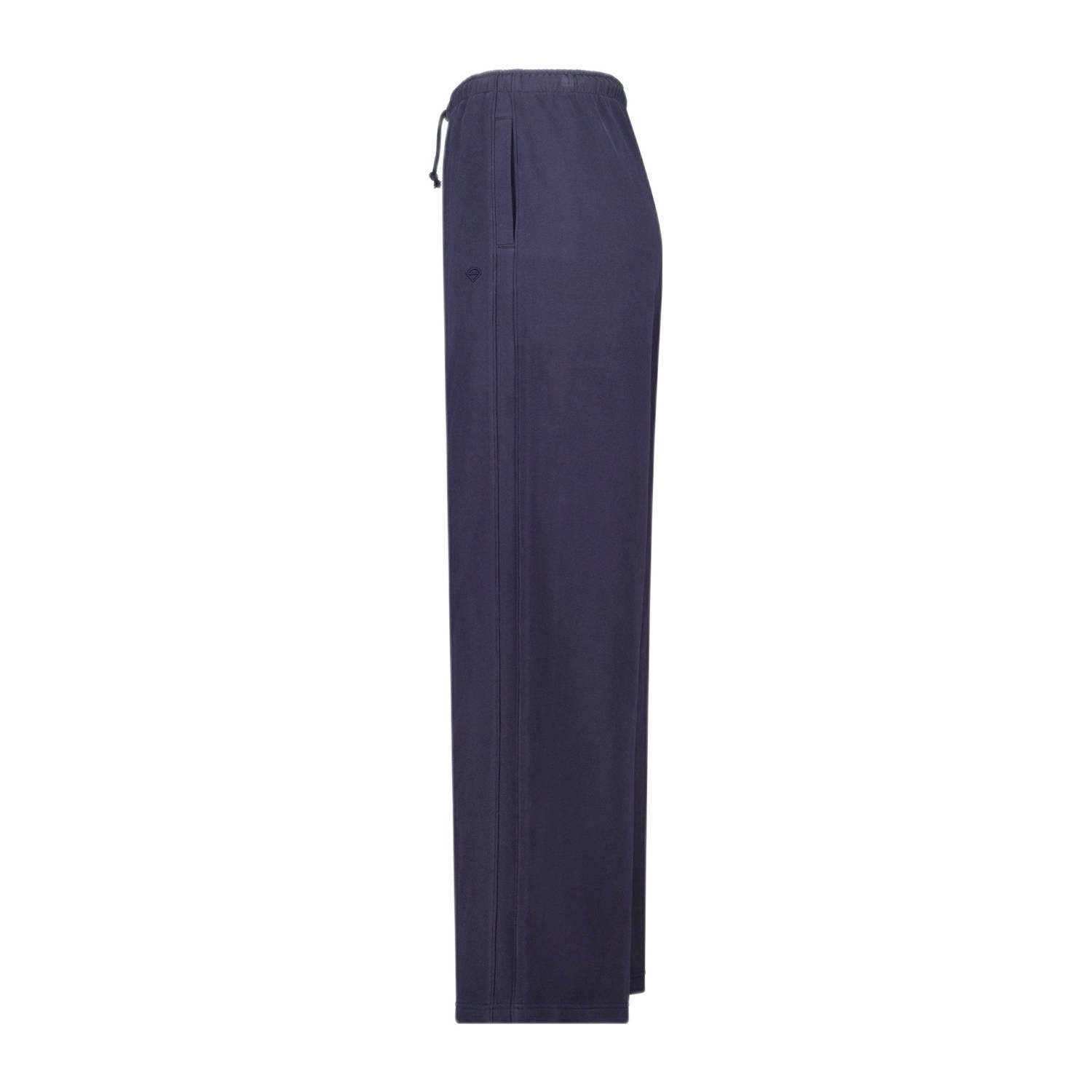 America Today wide leg regular waist sweatpant donkerblauw
