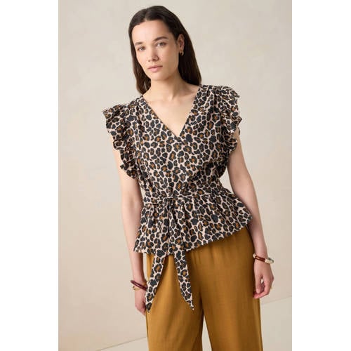 Sissy-Boy top met panterprint bruin afbeelding